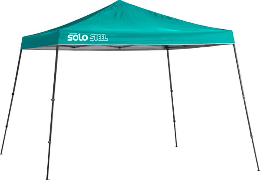 Quik Shade Solo Steel 90 Slant Leg Canopy, 11 x 11 Feet, Turquoise